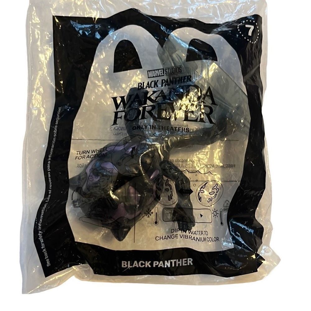 McDonalds Happy Meal Toy Battle Black Panther NWT